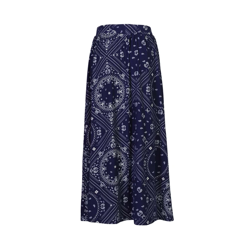 Liberte - Alma-Loose-Skirt 9582 - Blue Scarf