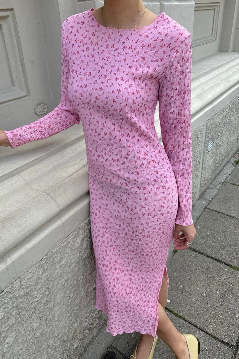 BYIC - Odaic Dress - ptb Pink Tiny Blossom