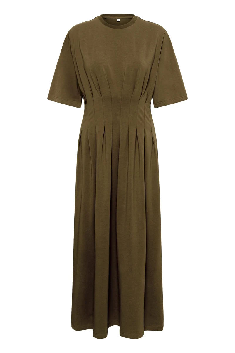 Gestuz - Gzinez Long Dress 10911383 - 190622 - Military Olive