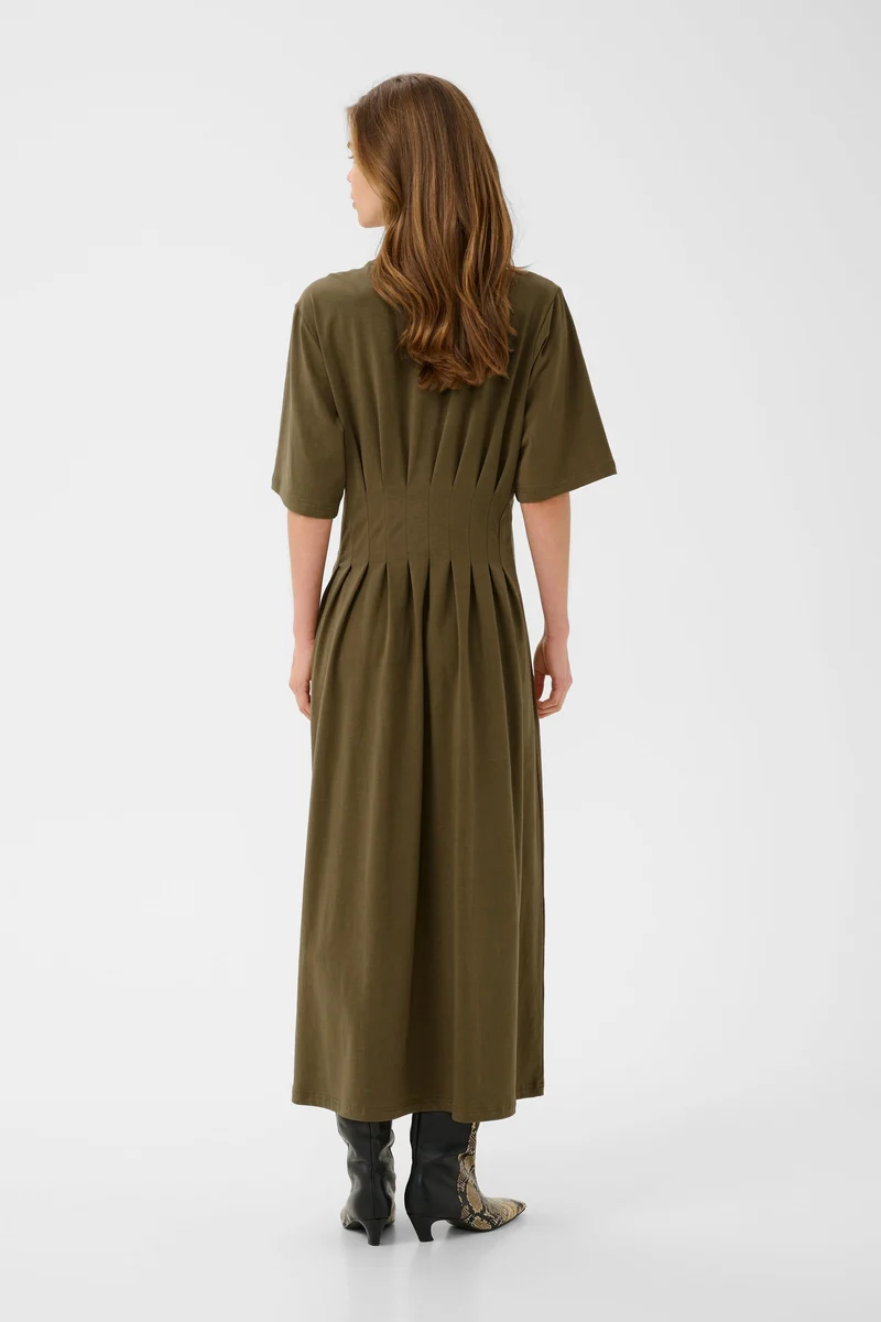 Gestuz - Gzinez Long Dress 10911383 - 190622 - Military Olive