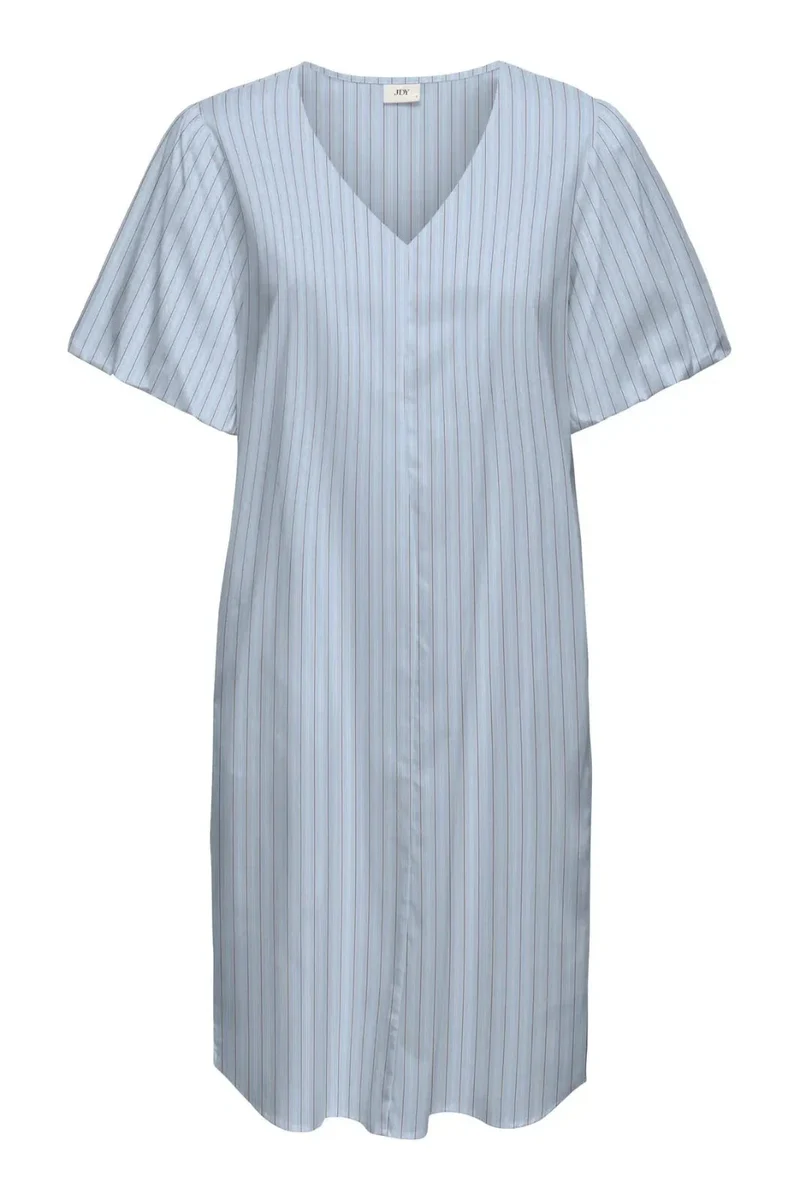 JDY - Jdymio 2/4 Mididress Dia - 5049556 Cashmere Blue 01-02-26 White & Toasted Coconut