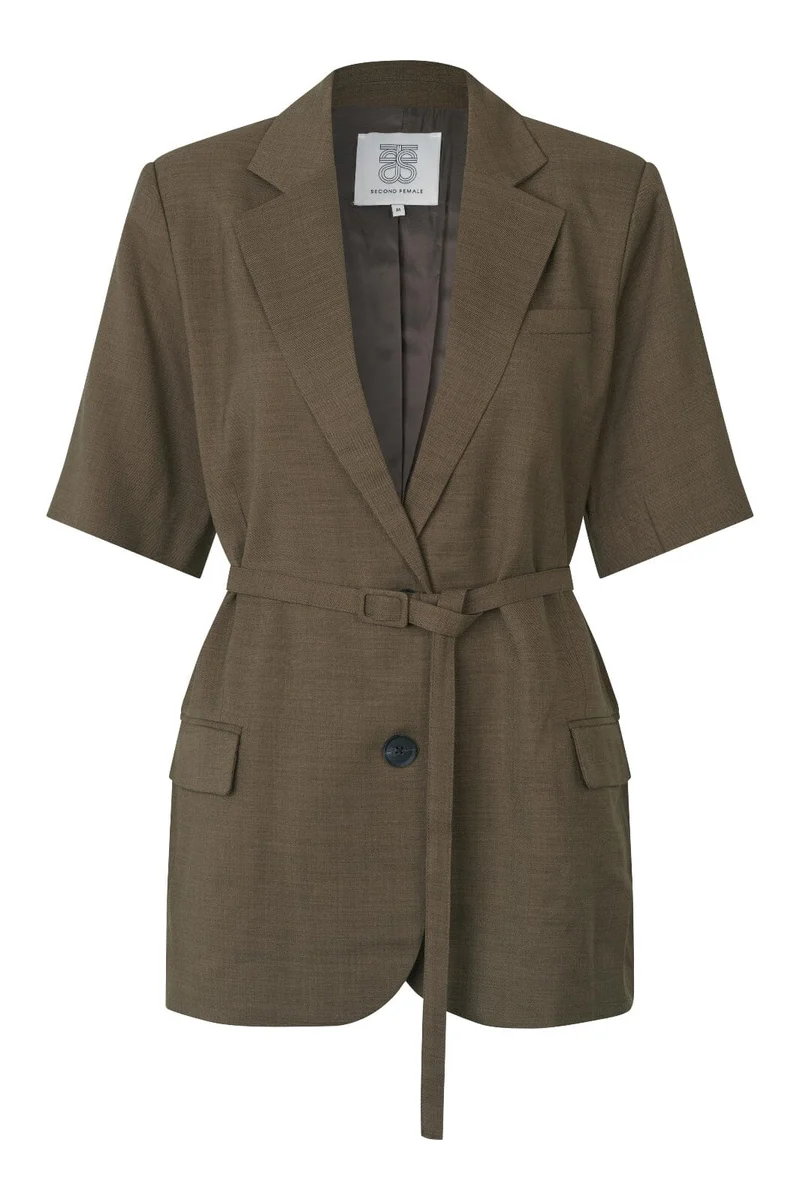 Second Female - Sharo New SS Blazer 60658 - 6129 Canteen