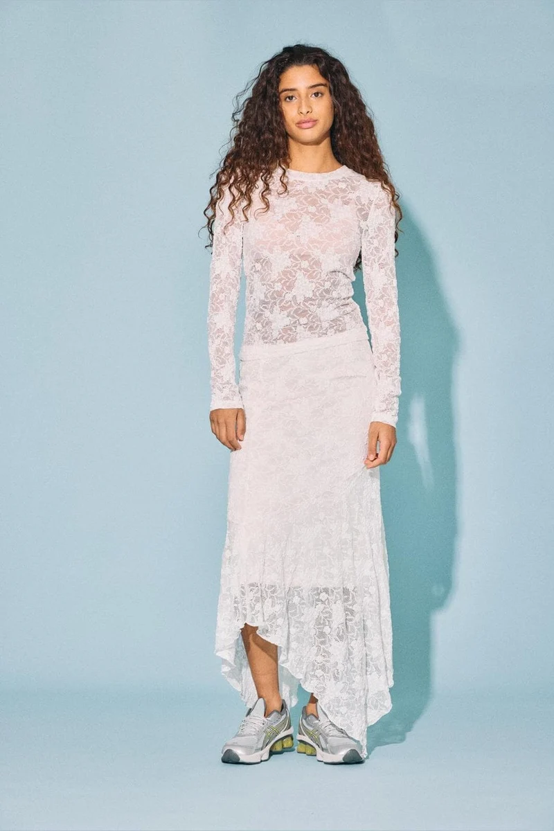 Noisy May - Nmfranny Lace Skirt - 5033770 Bright White