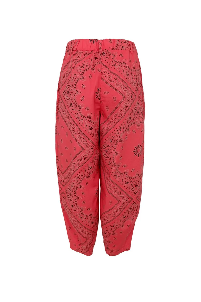 Black Colour - Bcabbie Barrel Pant 40977 - Red Paisley Limited