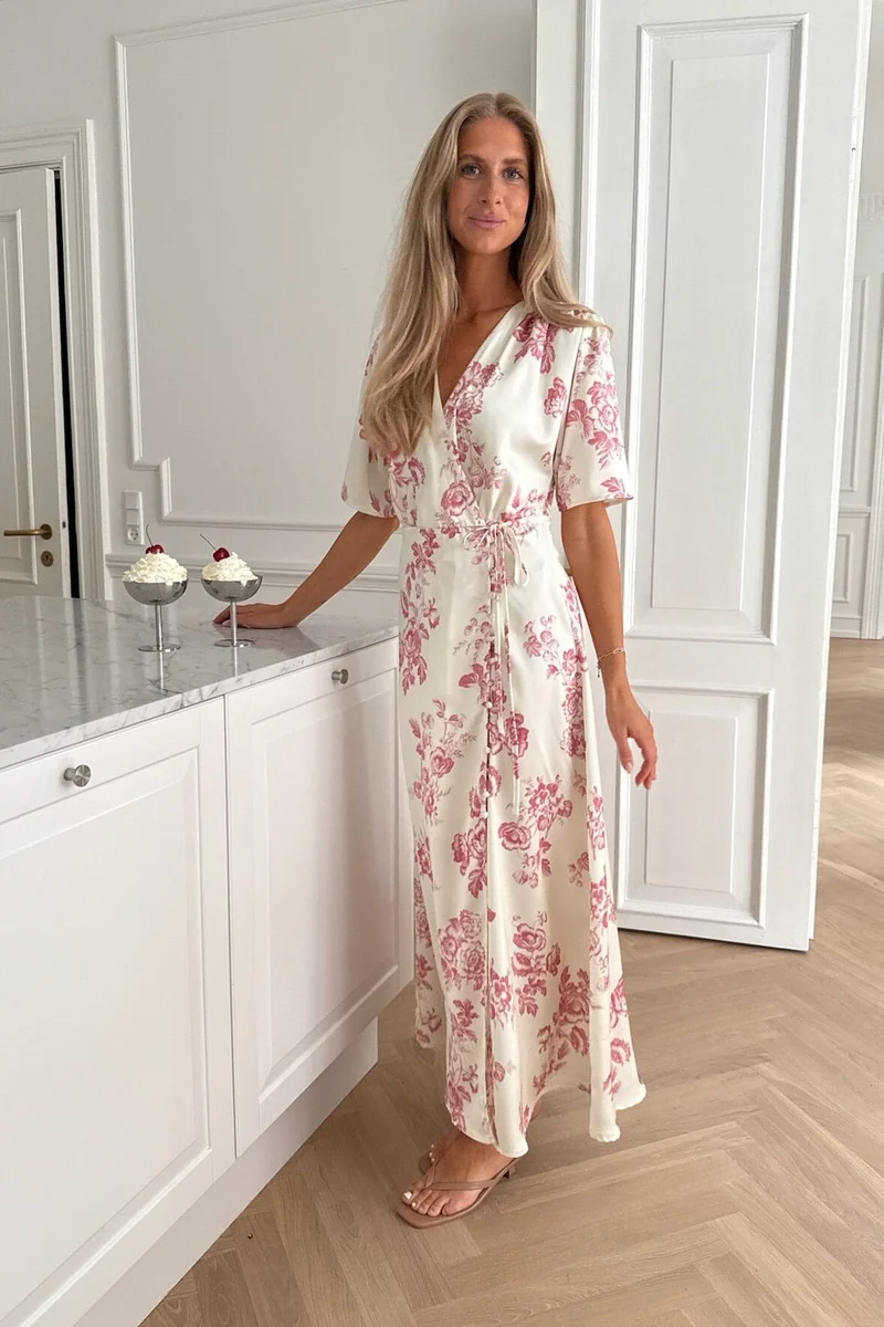 BYIC x Molly&My - Yrsaic Maxi Dress A23849 - Vintage Rose