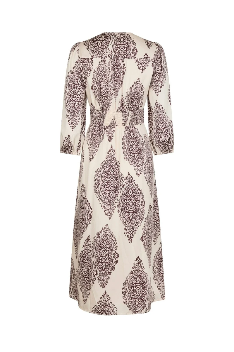 Neo Noir - Olana Paisley Drop Dress 166207 - 174 - Burgundy