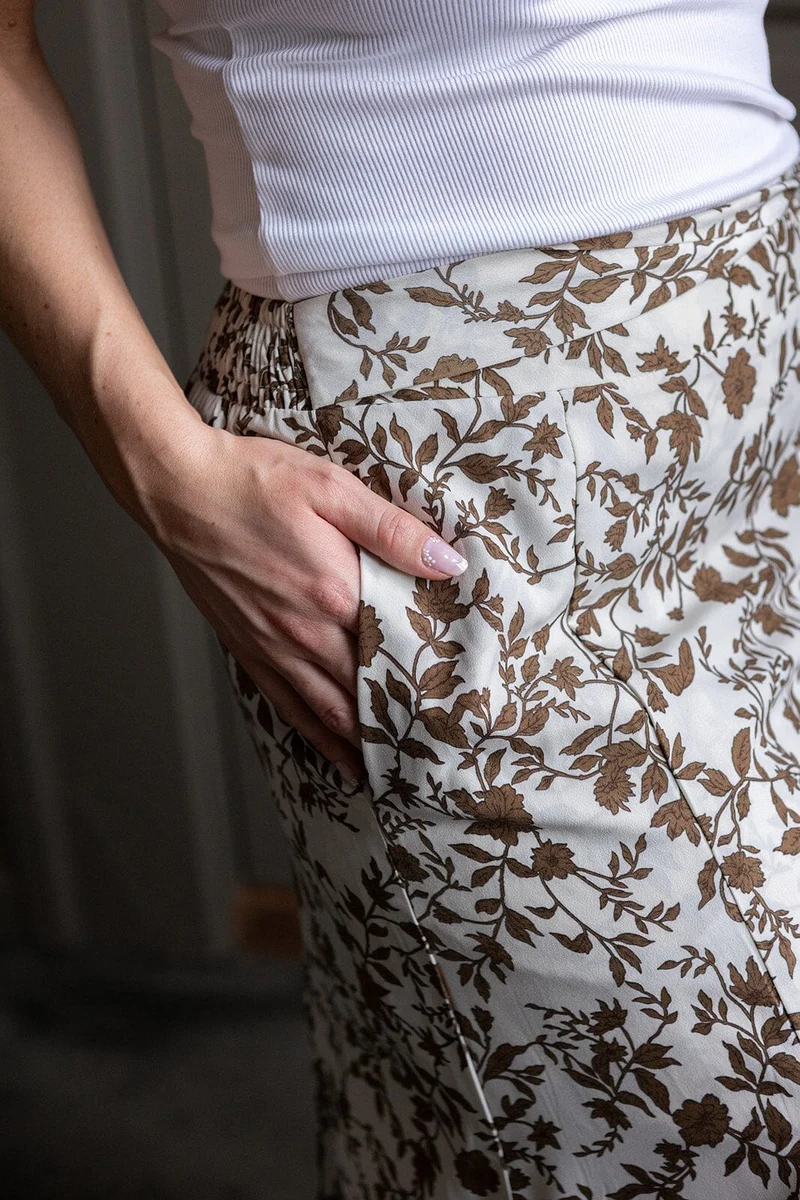 Molly&My X Melanie Due - Tenna D Print Skirt 167314 - 214 - Taupe