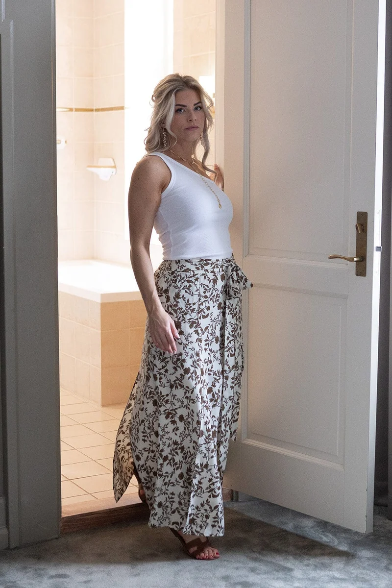 Molly&My X Melanie Due - Tenna D Print Skirt 167314 - 214 - Taupe