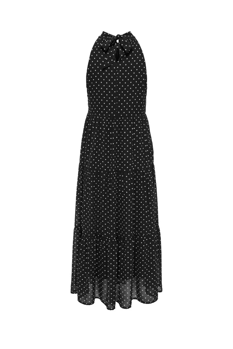 Only - Onlpetra Life Halter Neck Dress - 5092071 Black Cloud Dancer Dots