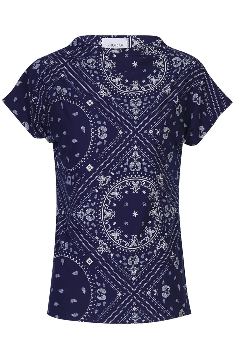 Liberte - Alma-Top 9501 - Blue Scarf