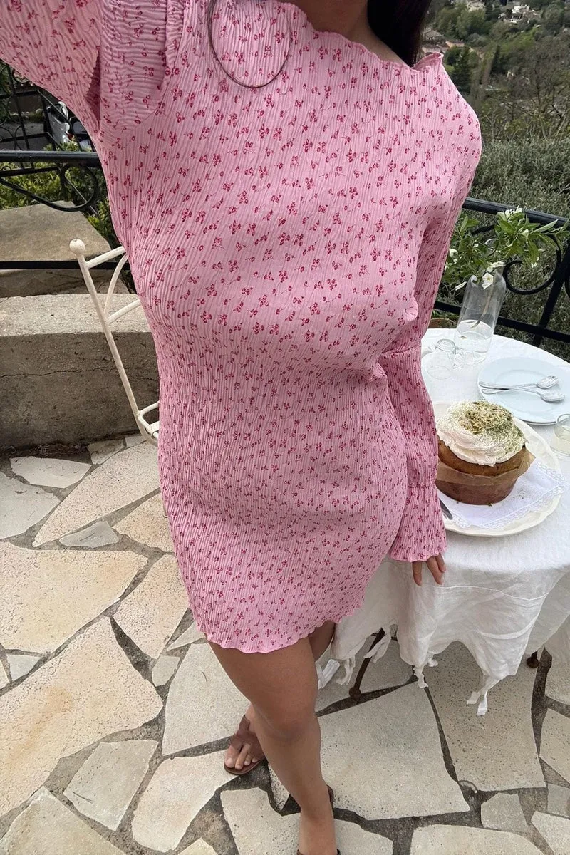 BYIC - Odineic Dress A23833 - Pink Tiny Blossom