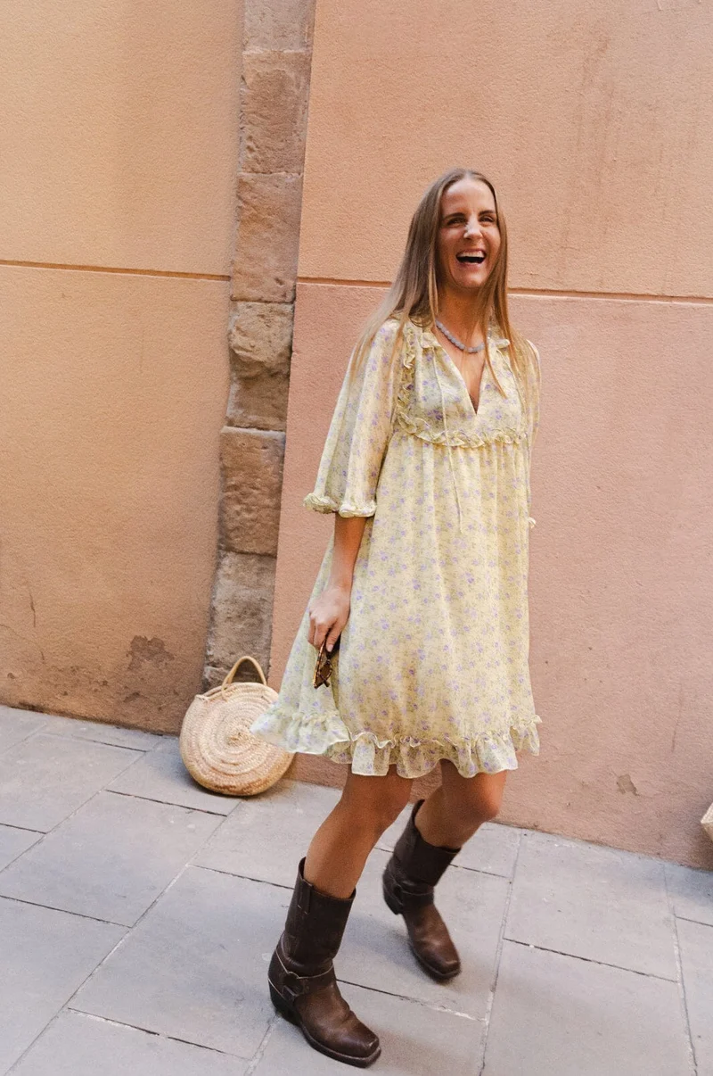 Molly&My x Julie Elsebeth - Linea Dress - Yellow Printing