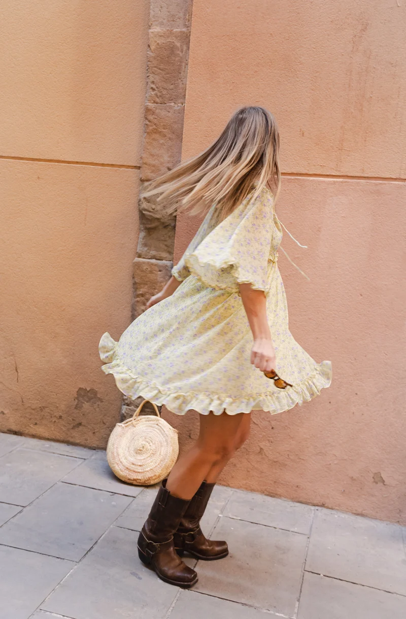 Molly&My x Julie Elsebeth - Linea Dress - Yellow Printing