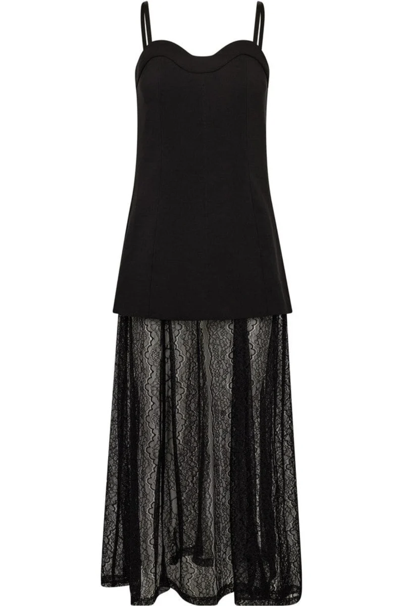 Haute L'Amitié - L'E Summer Corsage Dress HL10598 - Black
