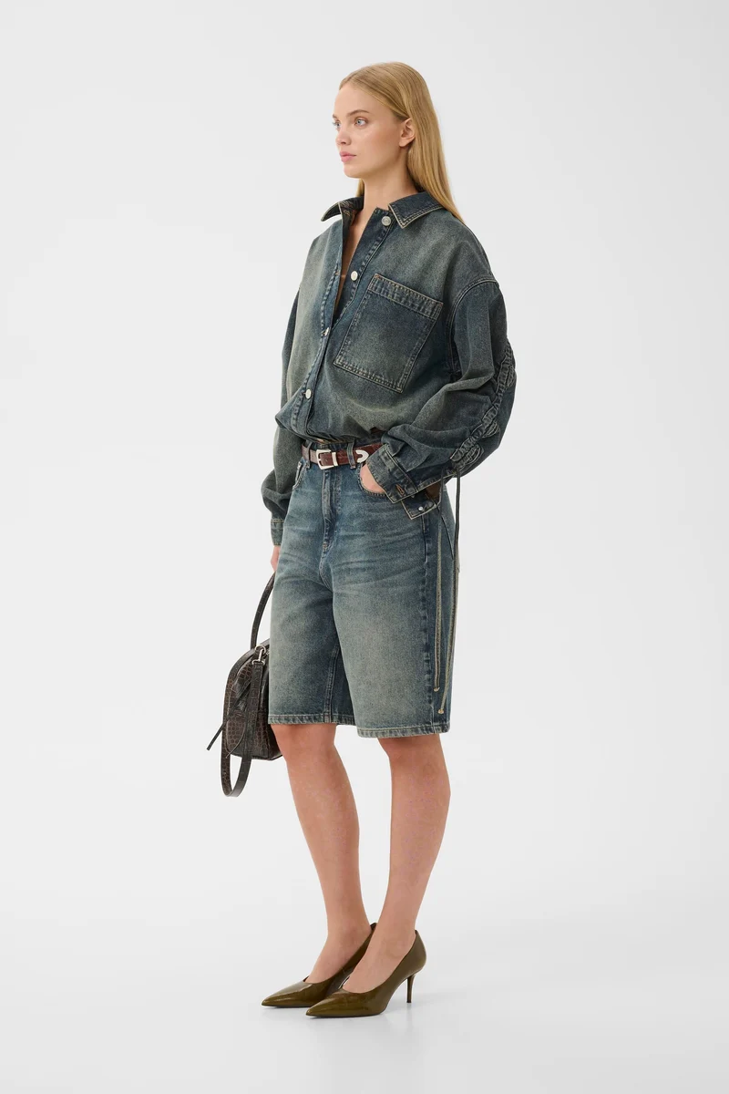 Gestuz - Gzsusara Shorts 10911343 - 109592 - Blue/Green Wash