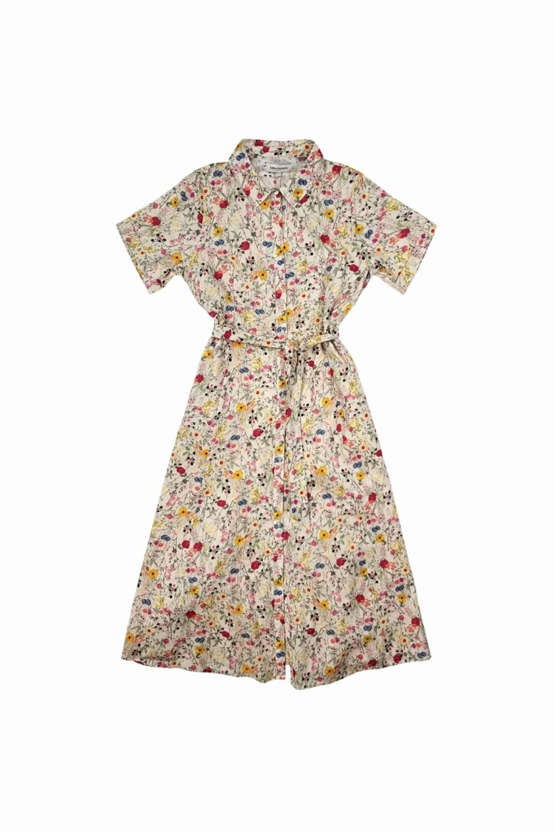 Lollys Laundry - Blakell Midi Dress Ss 26241-3007 - 74 - Flower Print