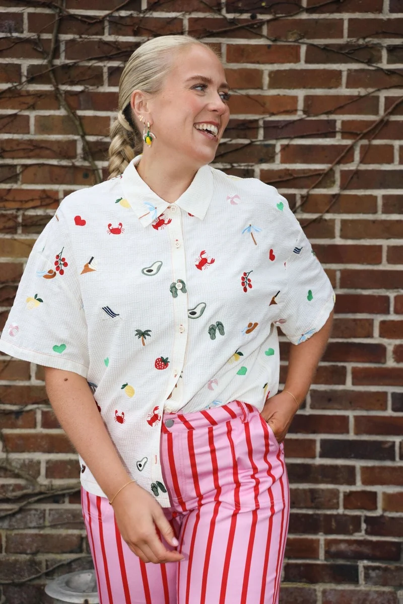 Molly&My x Caroline Dan - Candy Pant - Printed Stripes