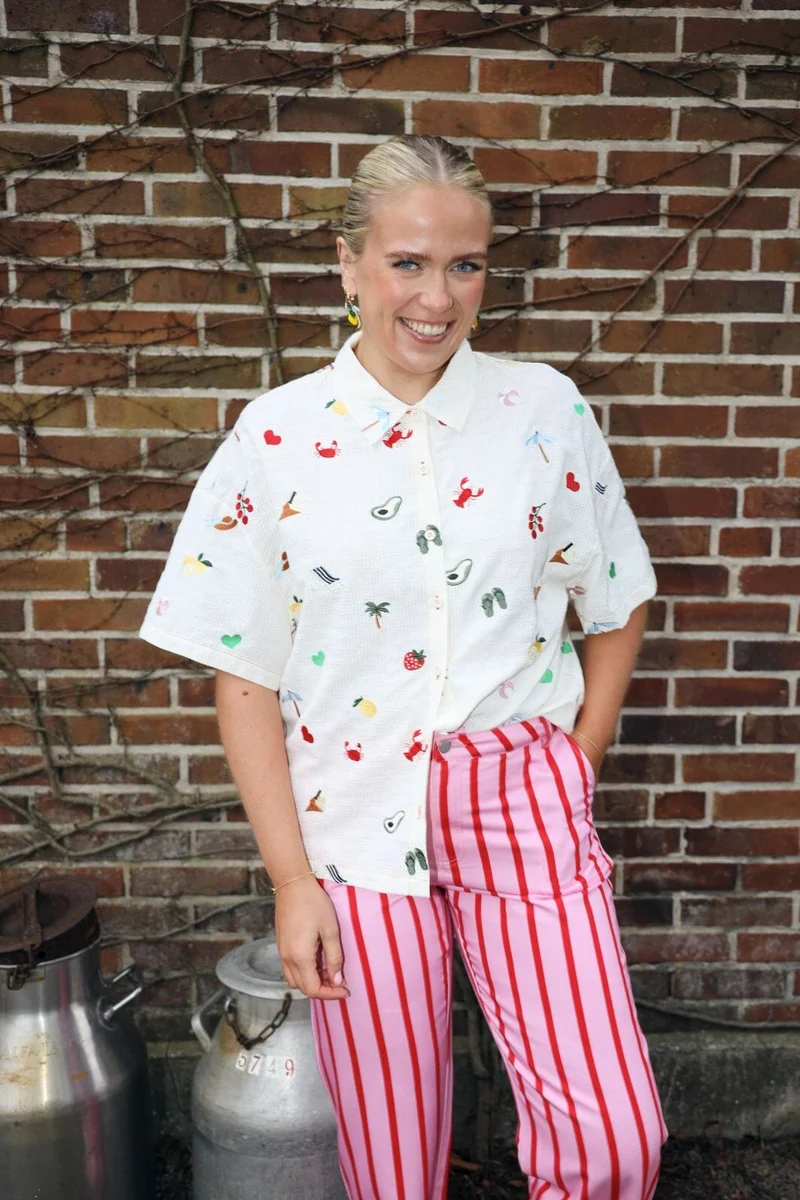 Molly&My x Caroline Dan - Candy Pant - Printed Stripes