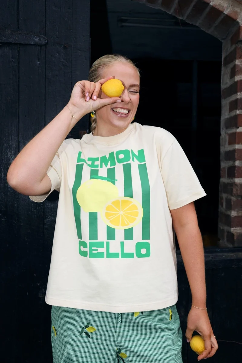 Molly&My x Caroline Dan - Cassie Tee - Ivory W. Limon