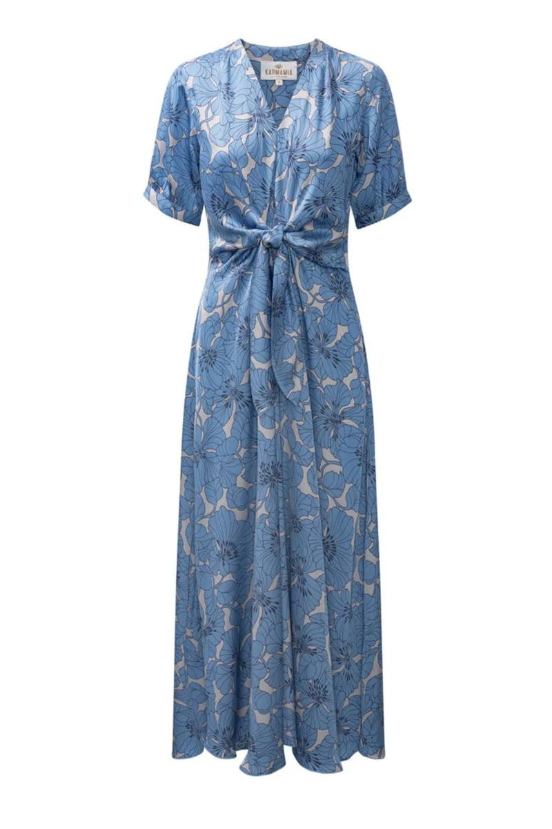 Karmamia - Faye Dress 2467 - Gardenia Sky