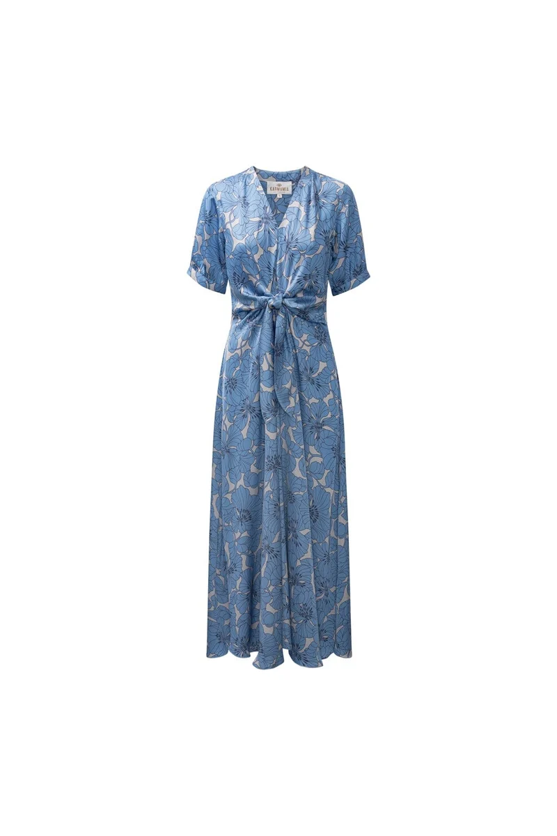 Karmamia - Faye Dress 2467 - Gardenia Sky