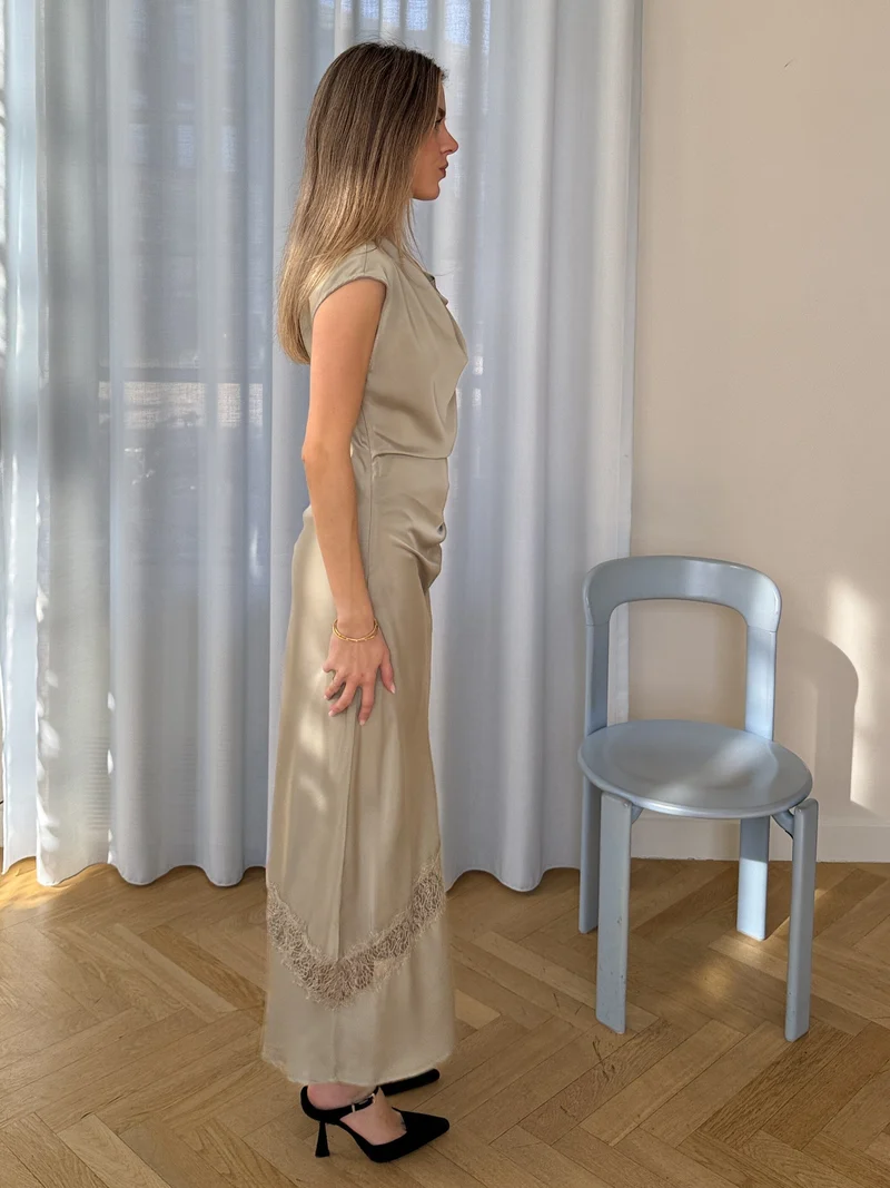 Modström - Tailormd Lace Dress 59348 - 2020 - Moss Gray