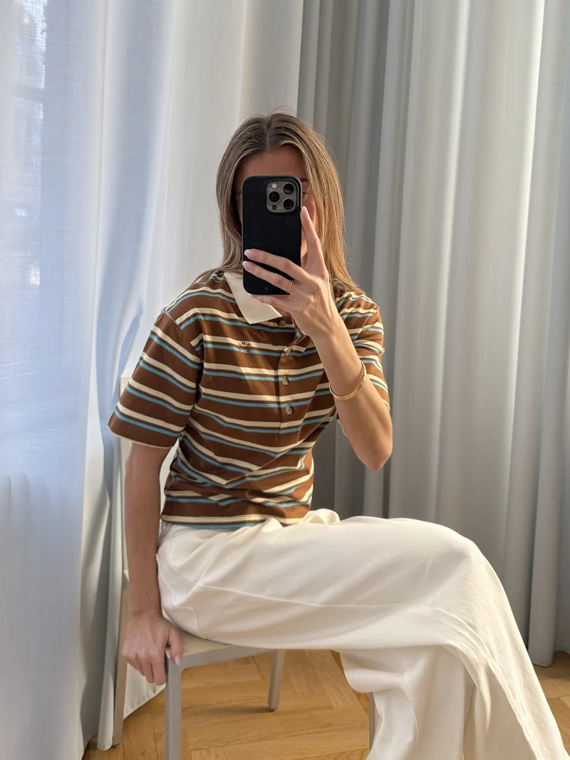 Modström - Stetsonmd Ss Polo 59188 - 11196 - Nuthatch Cream Stripe