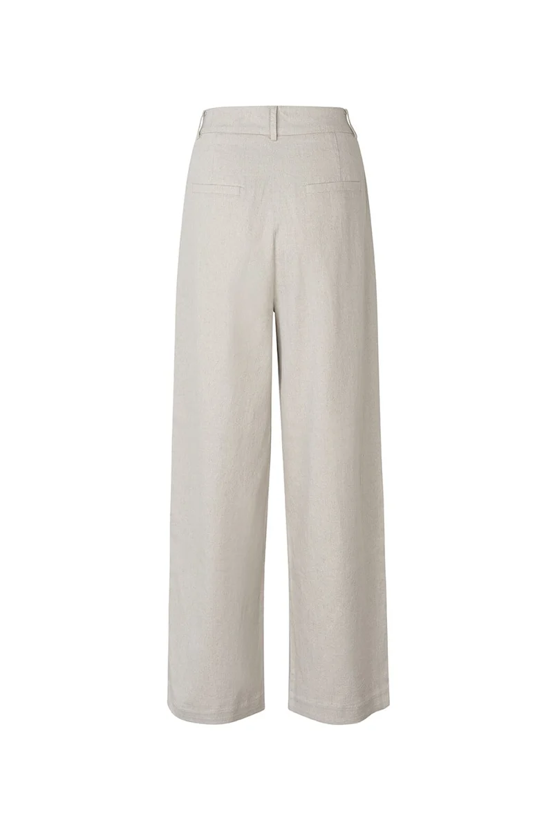 Modström - Galemd Linen Wide Pants 59141 - 105 - Beige Melange
