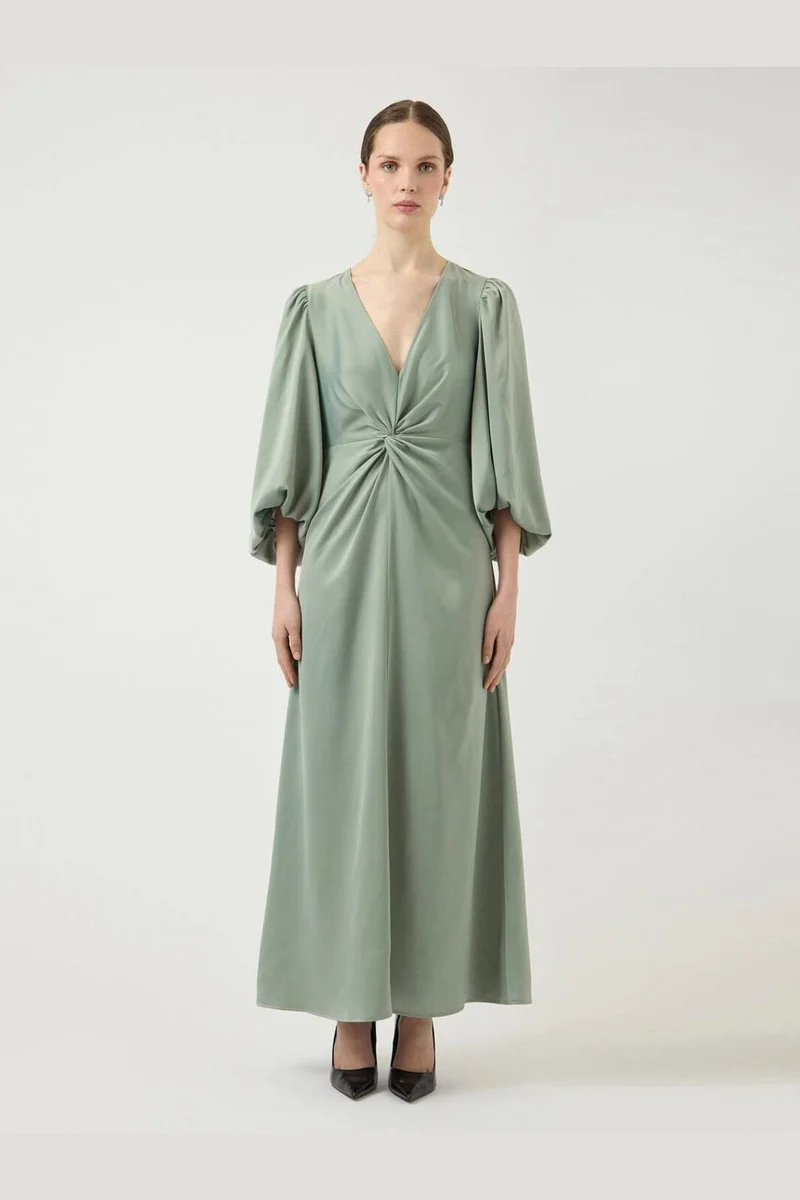 YAS - Yasthea 3/4 Long Dress - 5082896 Green Milieu