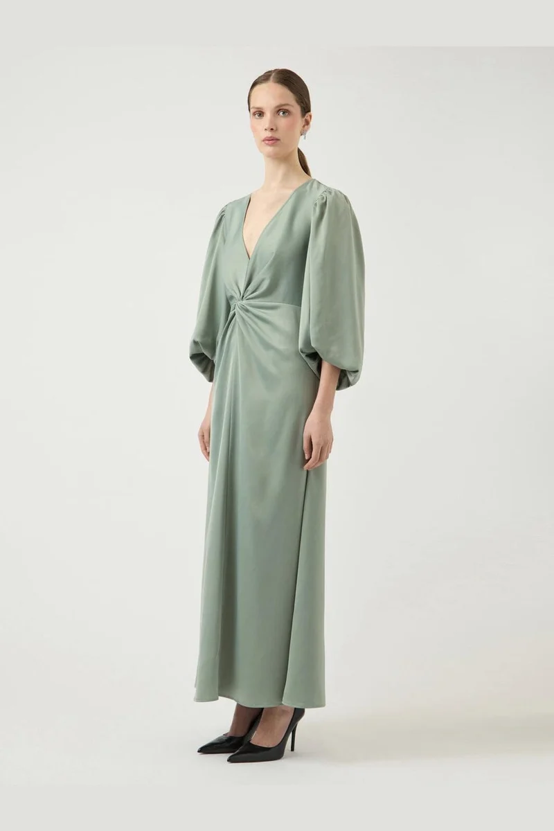 YAS - Yasthea 3/4 Long Dress - 5082896 Green Milieu