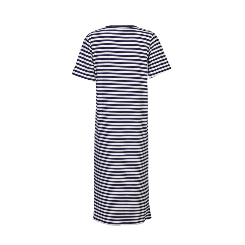 Liberte - Alma-Tshirt-Dress 9562 - Blue Creme Stripe