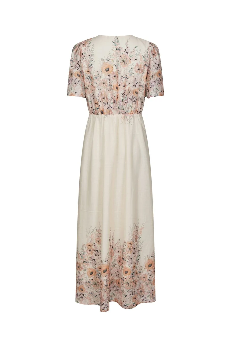 Neo Noir - Serna Flower Print Dress 166177 - 679 - Burned Powder