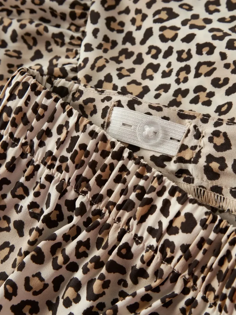 Name It - Nkfvinaya Wrap Skirt - 5095454 Turtledove Leopard