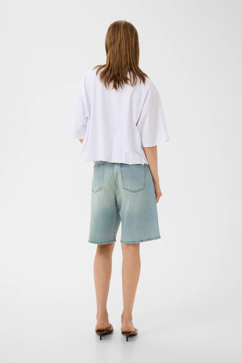 Gestuz - Gzzorah Long Shorts 10911177 - 104609 - Mid Blue Washed