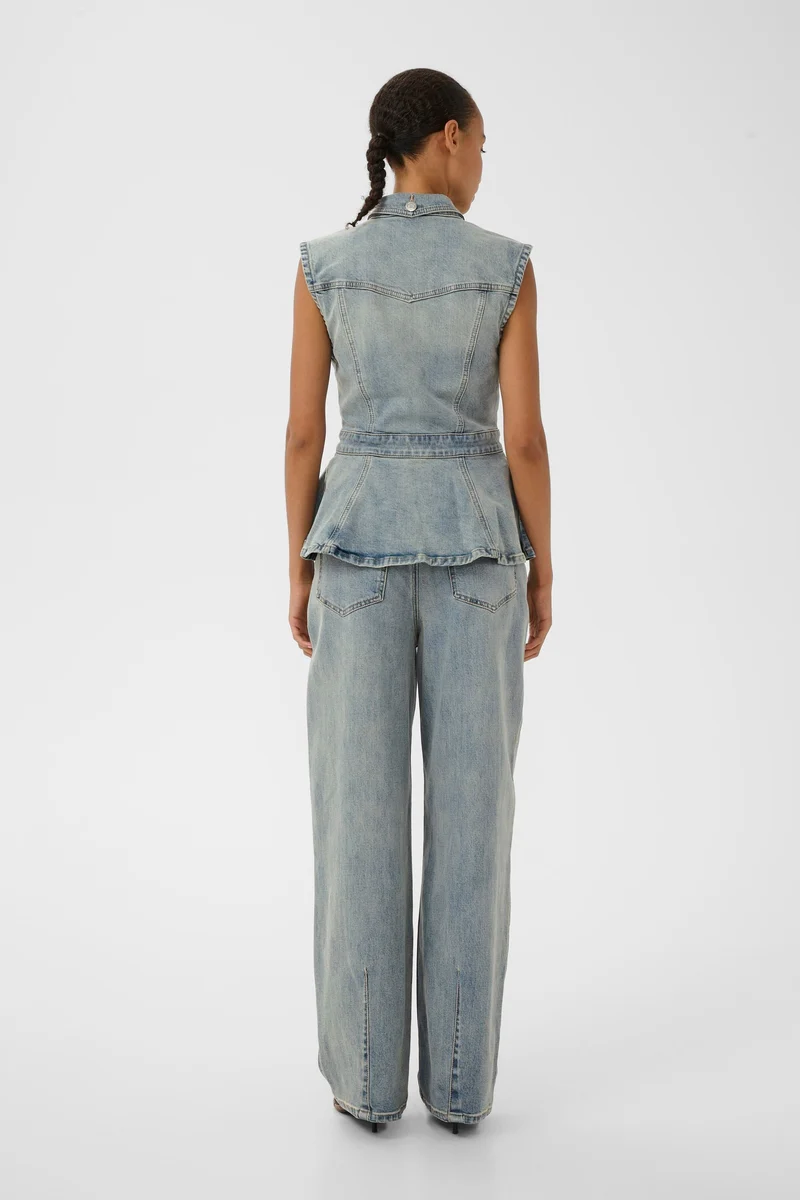 Gestuz - Gznoma Sl Shirt 10911187 - 109408 - Vintage Mid Blue Wash