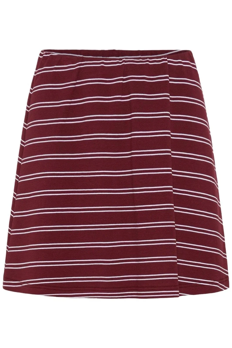 Gestuz - Gzpilova Skirt 10911230 - 109417 - Cabernet Striped