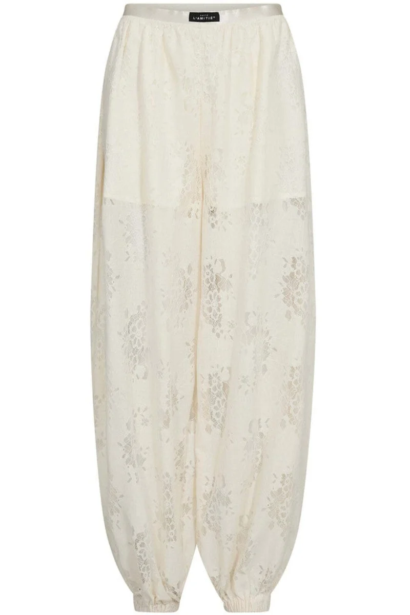 Haute L'Amitié - Bella Lace Harem Pant HL10584 - Off-White