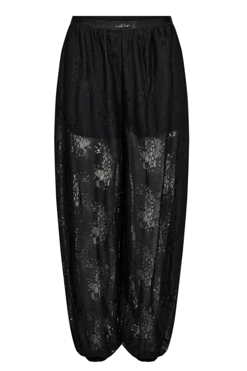 Haute L'Amitié - Bella Lace Harem Pant HL10584 - Black