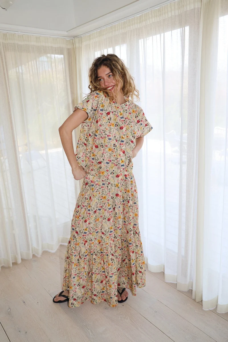Lollys Laundry - Myall Shirt Ss 26241-1009 - 74 - Flower Print