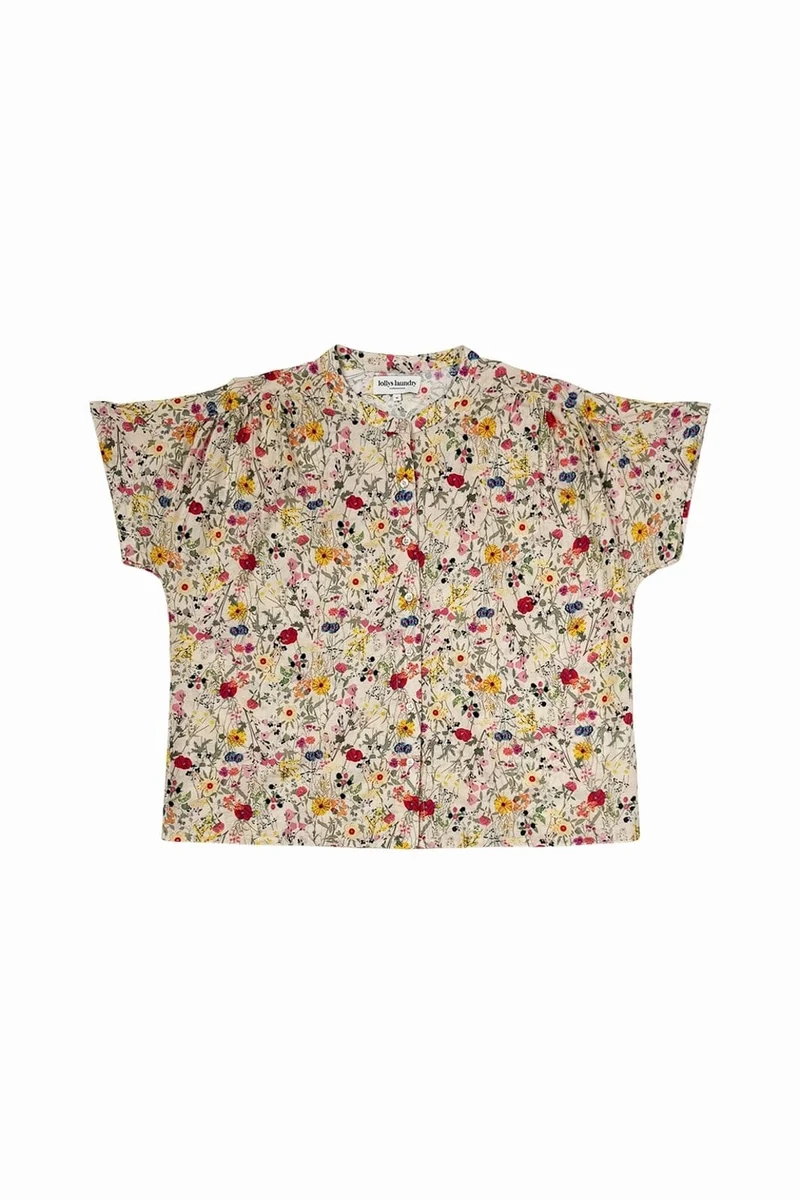 Lollys Laundry - Myall Shirt Ss 26241-1009 - 74 - Flower Print