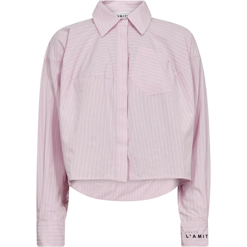 Haute L'Amitié - Sophie Rose Stripe Shirt HL10554 - Iced Rose