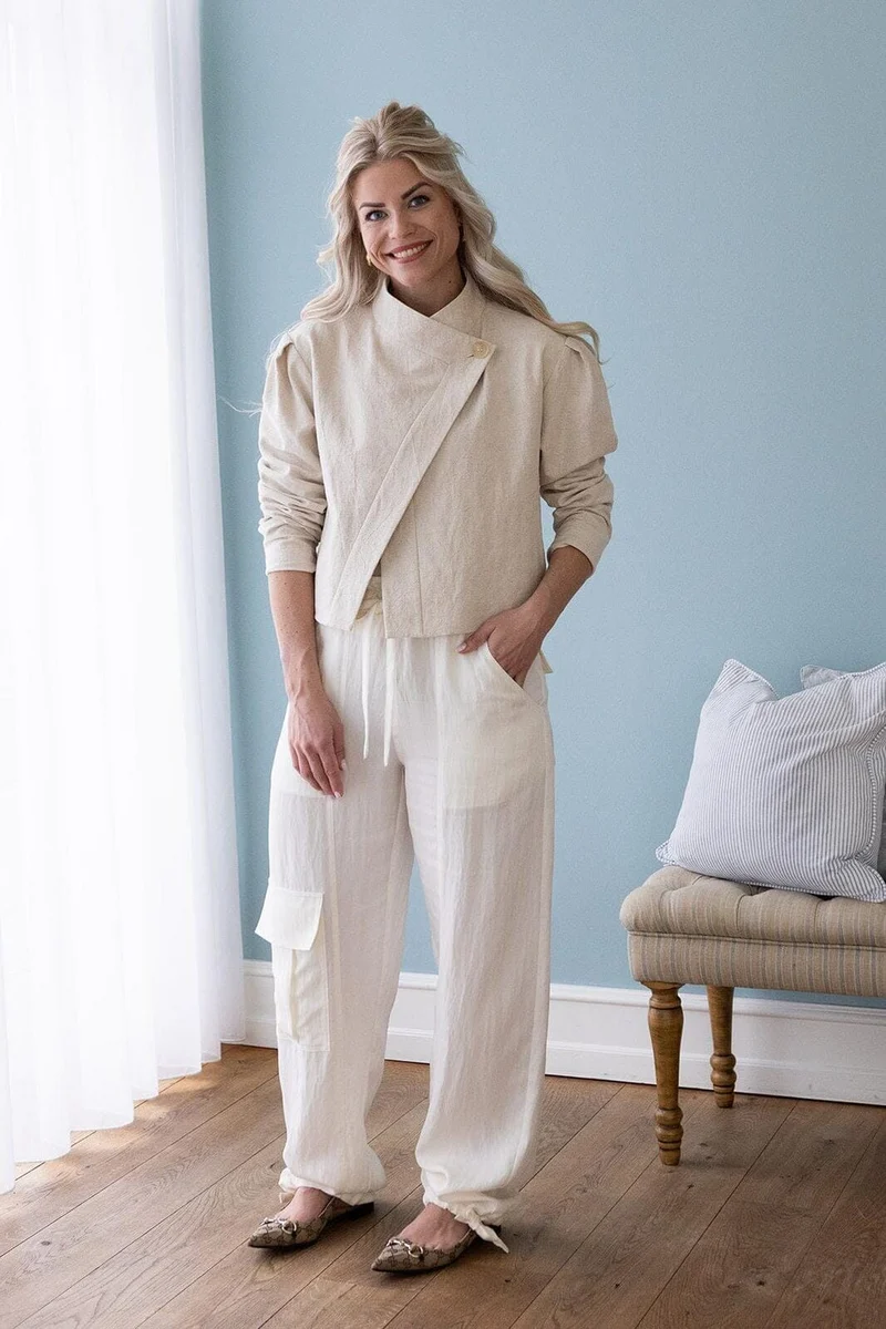 Molly&My x Melanie Due - Inga D Pants New 169236 - 122 - Creme