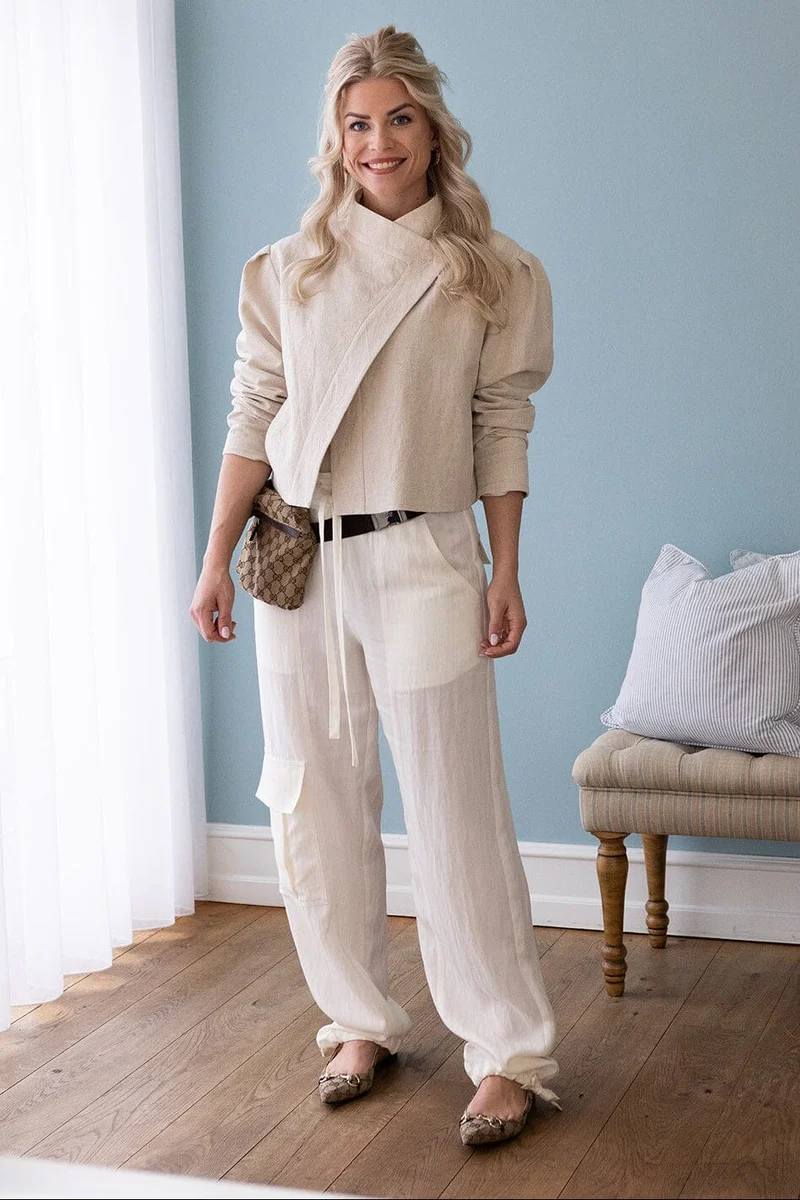 Molly&My x Melanie Due - Inga D Pants New 169236 - 122 - Creme