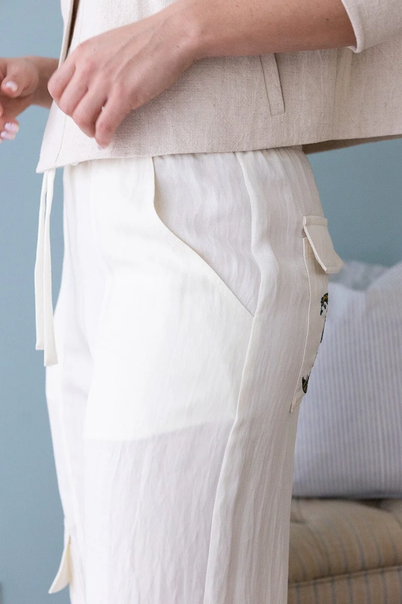 Molly&My x Melanie Due - Inga D Pants New 169236 - 122 - Creme