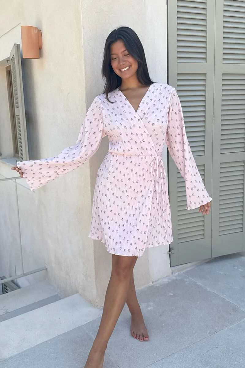 BYIC - Ofeliaic Wrap Dress A23934 - Pink