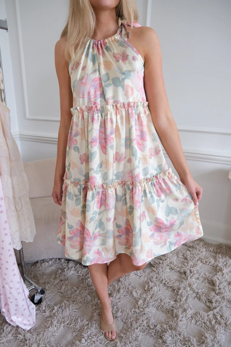 BYIC x Molly&My - Abbiic Dress A23893 - Pastel Garden