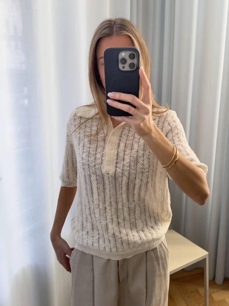 Modström - Agnesmd Ss Polo 59194 - 598 - Vanilla Cream
