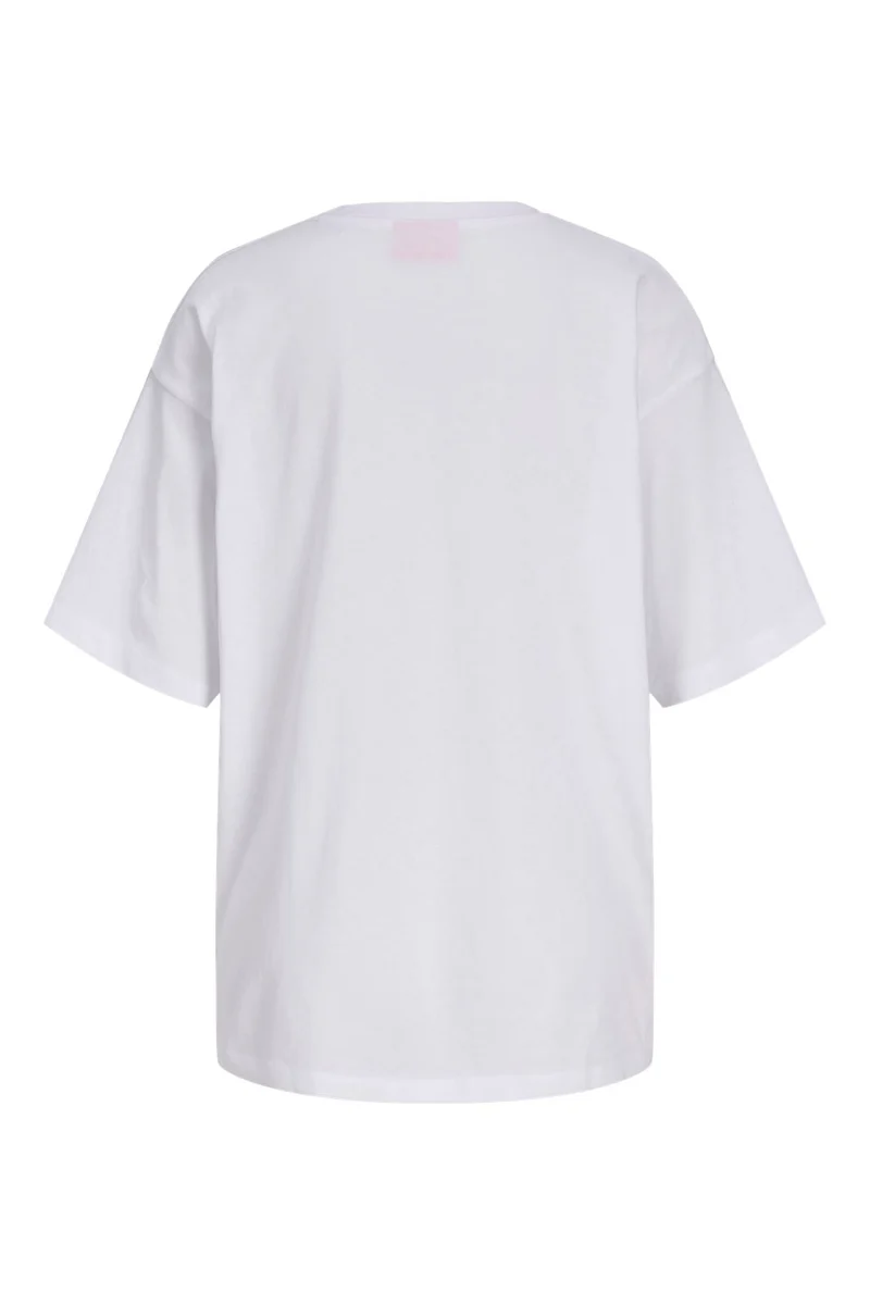 Jjxx - Jxmillow Loose Ss Tee Sp226 - 5008868 Bright White Strawberry
