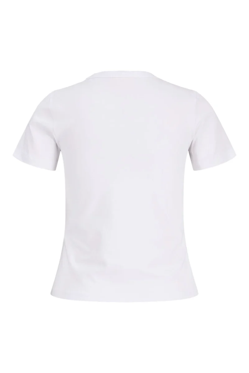 Jjxx - Jxgigi Str Ss Print Tee - 4980059 Bright White Hibiscus Flower