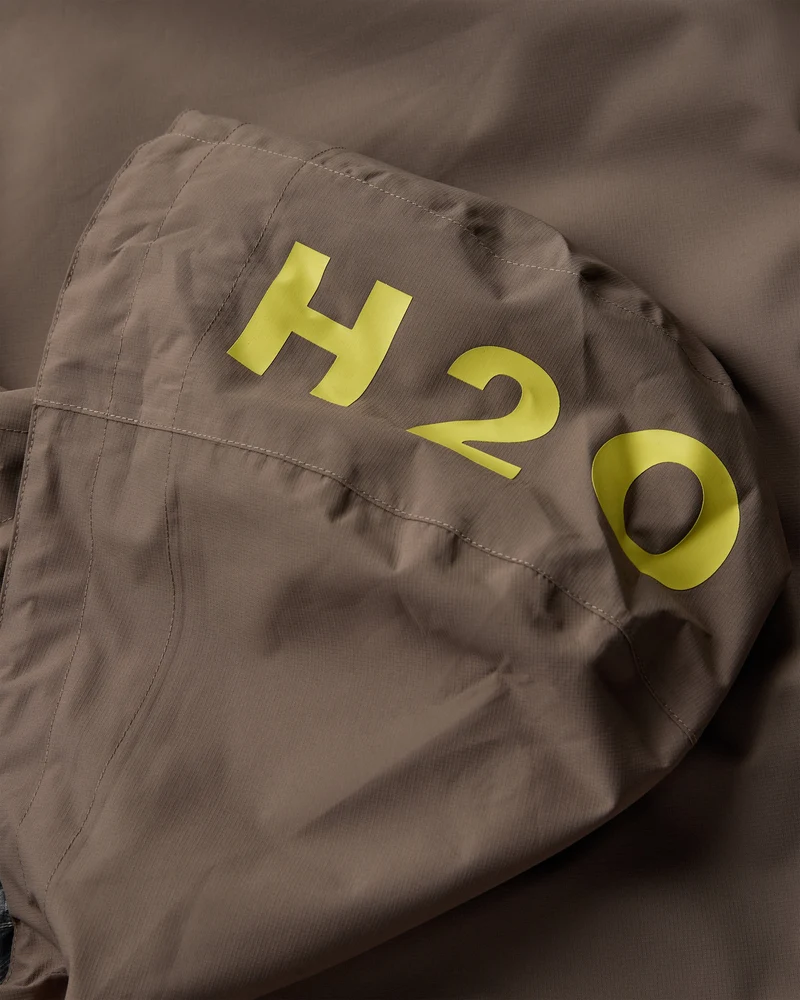 H2O - H2Rømø Festival Lw Rain Jacket Packable 100980-2 - 7023 - Dusty Oak/Just Yellow